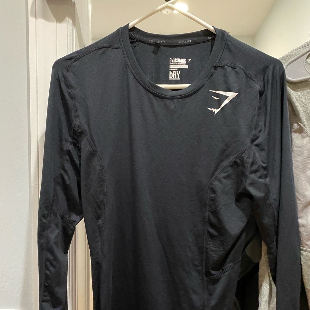 Gymshark compression long sleeve black size Large